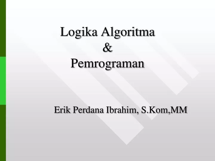 logika algoritma pemrograman