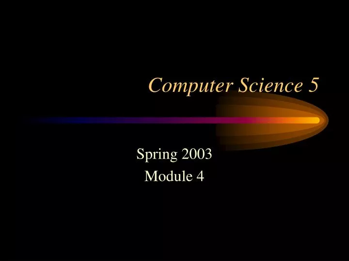 computer science 5