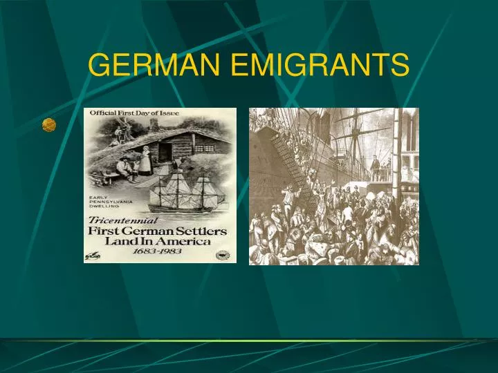 german emigrants