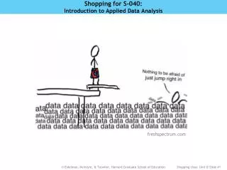 Shopping for S-040: Introduction to Applied Data Analysis