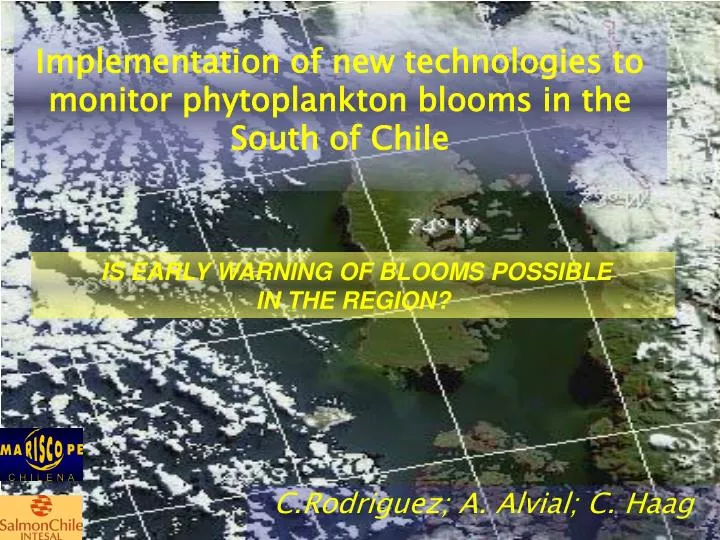 implementation of new technologies to monitor phytoplankton blooms in the south of chile