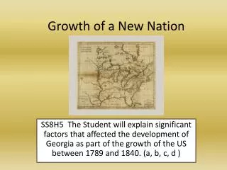 Growth of a New Nation