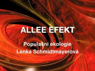 allee efekt