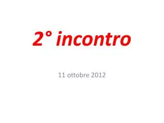 2 incontro