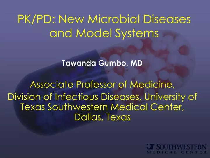 pk pd new microbial diseases and model systems