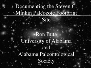 Documenting the Steven C. Minkin Paleozoic Footprint Site