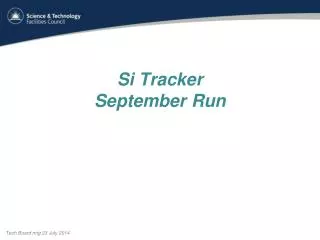 Si Tracker September Run