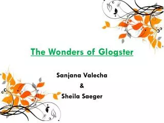 The Wonders of Glogster