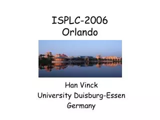 ISPLC-2006 Orlando