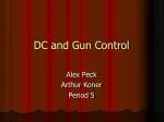 DC and Gun Control - slide 1