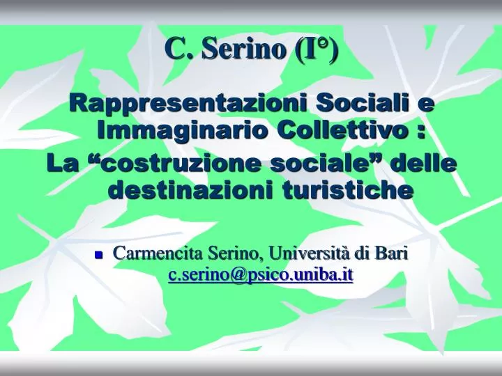 c serino i