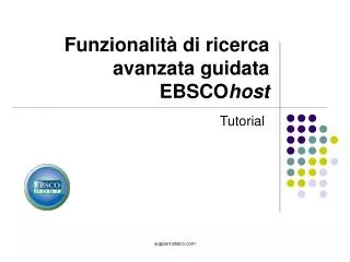 funzionalit di ricerca avanzata guidata ebsco host