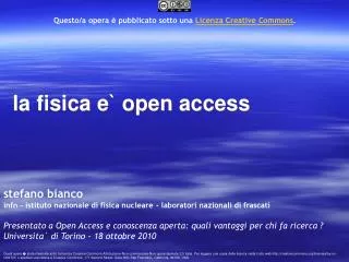 la fisica e open access