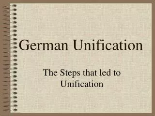 German Unification