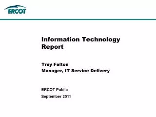 information technology report