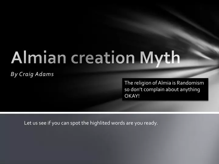 almian creation myth