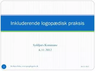 inkluderende logop disk praksis