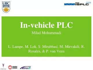 In-vehicle PLC