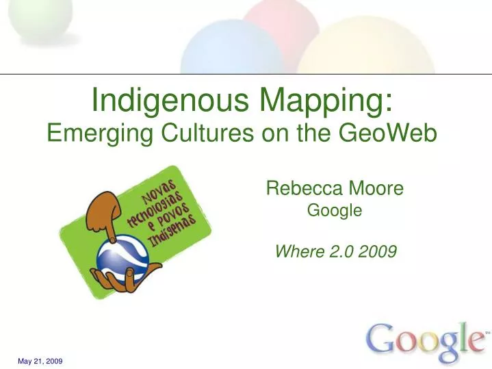 indigenous mapping emerging cultures on the geoweb