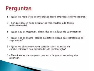 perguntas