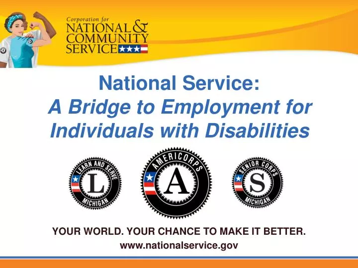 national service a bridge to employment for individuals with disabilities