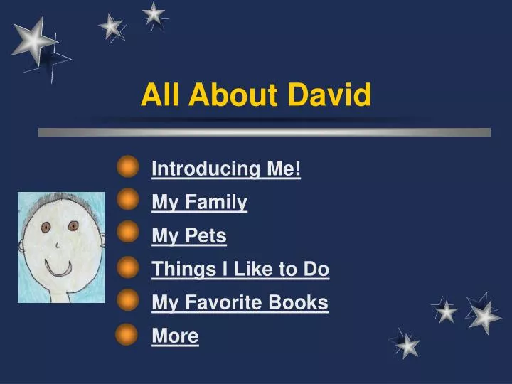 all about david