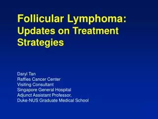 Grade 1-2 Follicular Lymphoma