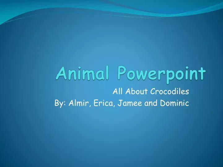 animal powerpoint