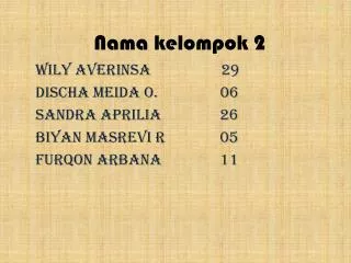 nama kelompok 2
