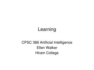 learning