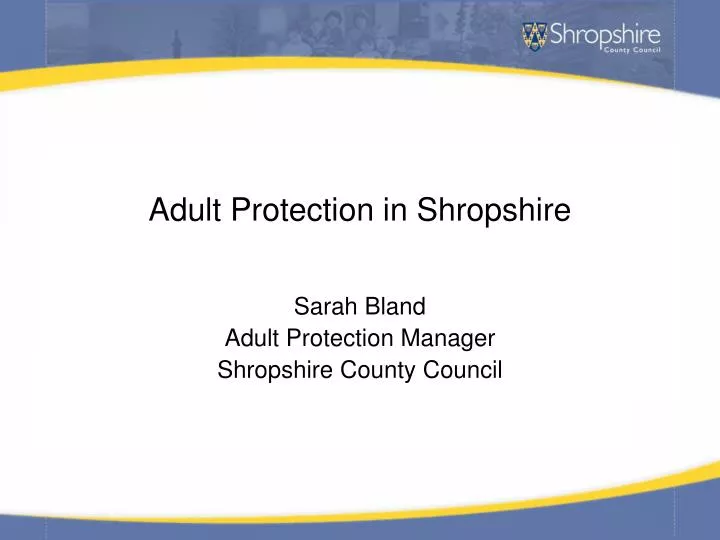 adult protection in shropshire