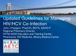 Comprehensive Guidelines for Managing HIV/HCV Co-Infection - slide 1