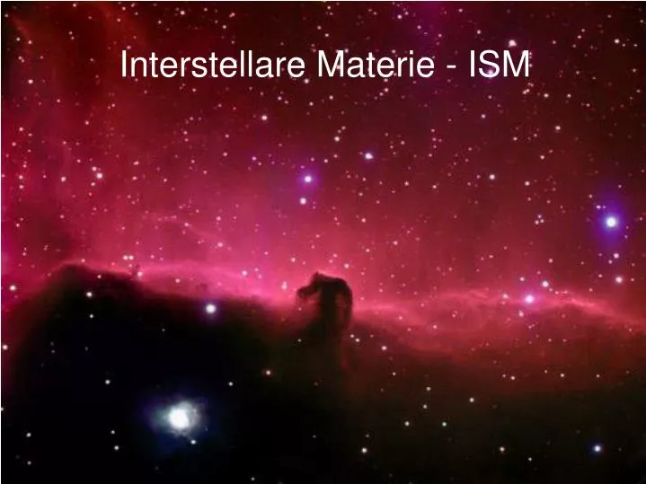 interstellare materie ism