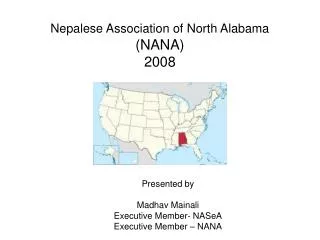Nepalese Association of North Alabama (NANA) 2008