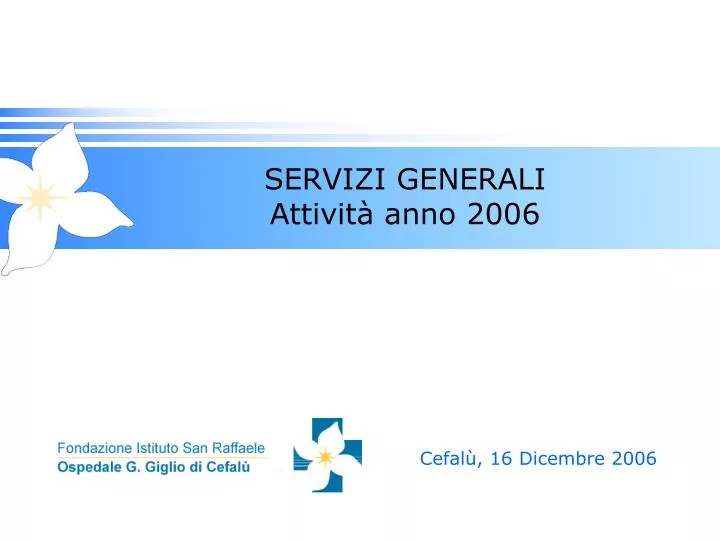 servizi generali attivit anno 2006