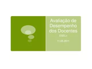 avalia o de desempenho dos docentes