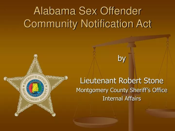 alabama sex offender community notification act