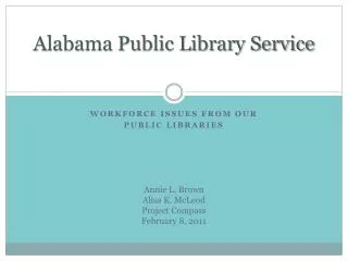 Alabama Public Library Service