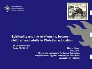 Spirituality and the relationship between children and adults in Christian education