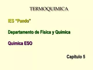 termoquimica