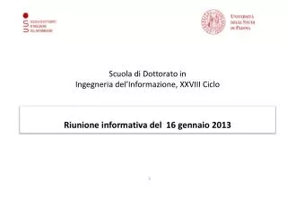 scuola di dottorato in ingegneria del informazione xxviii ciclo