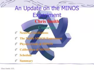 An Update on the MINOS Experiment