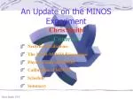 An Update on the MINOS Experiment - slide 1