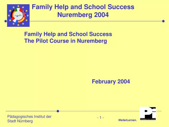 family help and school success nuremberg 2004