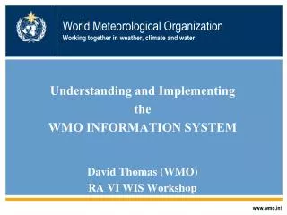 world meteorological organization working together in weather climate and water