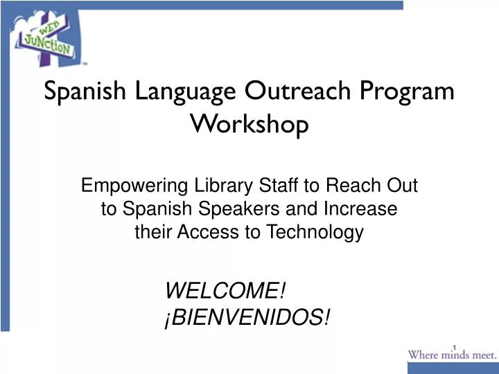 spanish language outreach program workshop