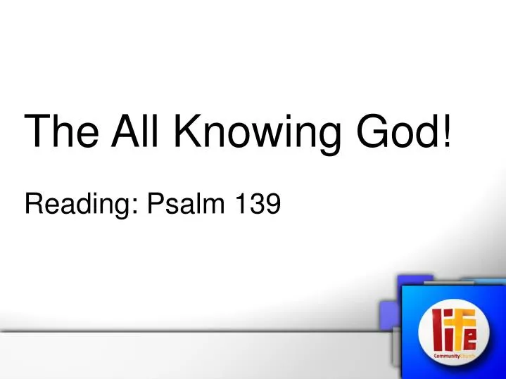 the all knowing god