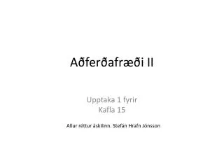a fer afr i ii