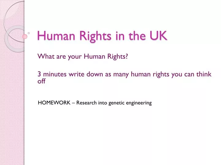 human rights in the uk