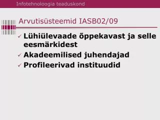 arvutis steemid iasb02 09